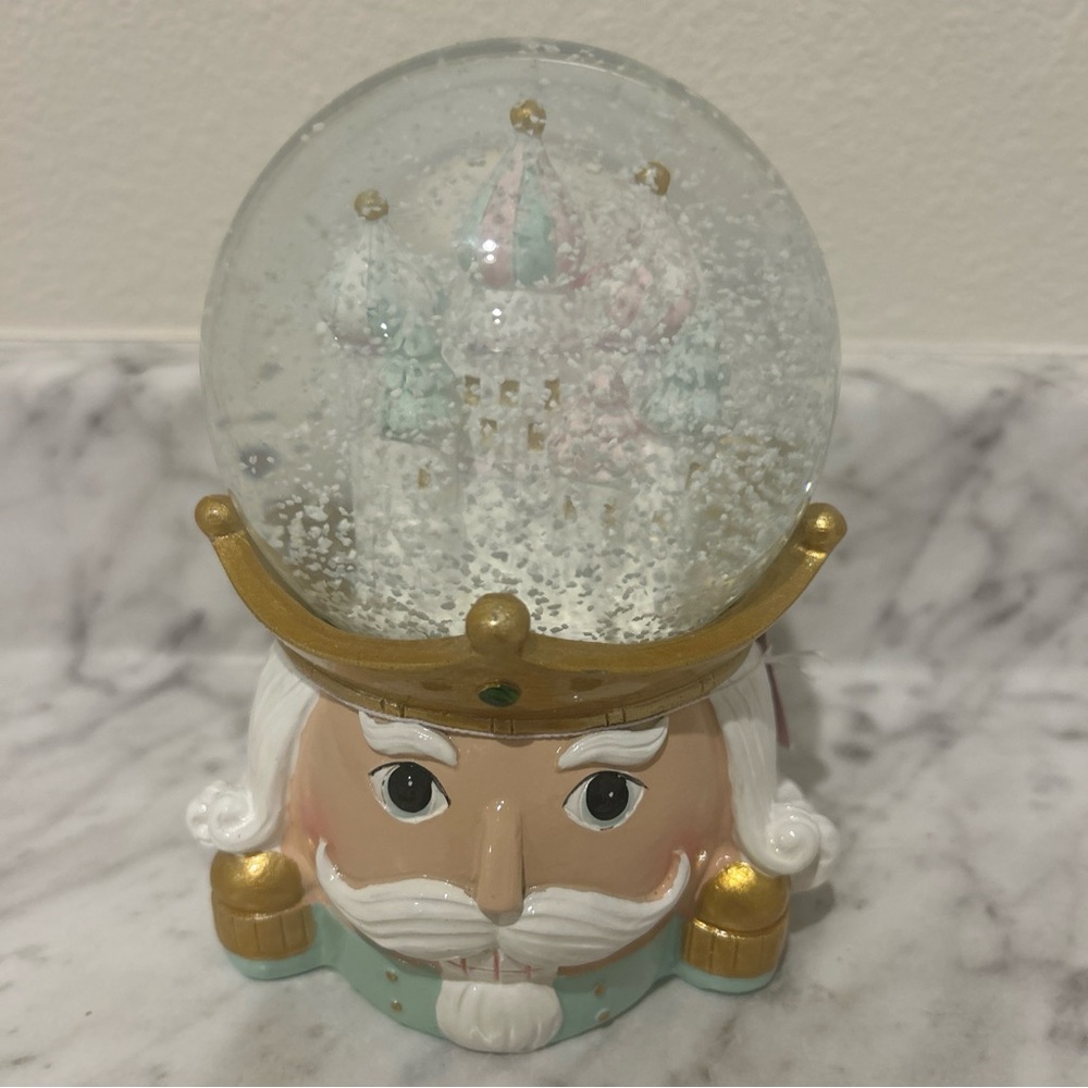 Cupcakes And Cashmere Pastel Castle Nutcracker Snow Globe - Picture 3 of 4